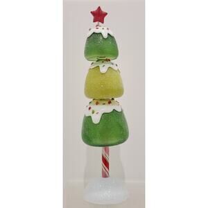 Dept 56 Goody Goody Gumdrop Iced Tree 12" Christmas 2008 Bobble Green RARE